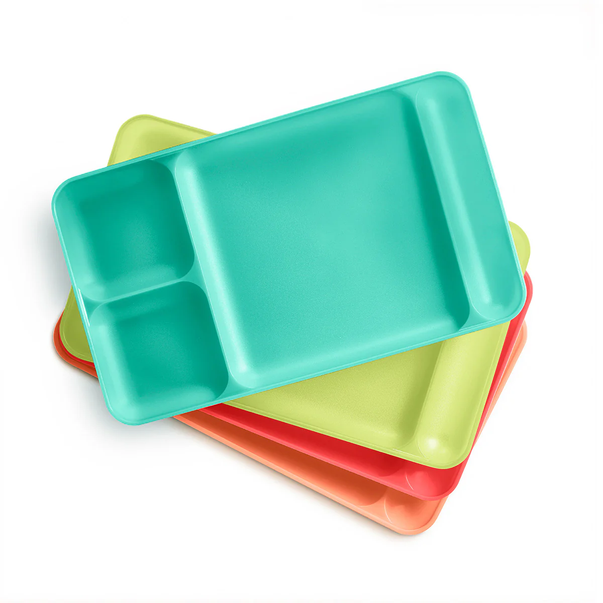 Tupperware® Impressions Dining Trays | Colorful Serving | Set of Four