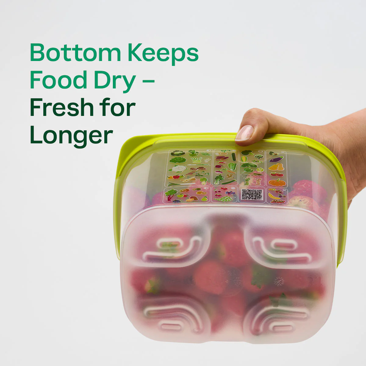 Tupperware® FridgeSmart® Medium | Produce Storage Container With Lid - Image 8